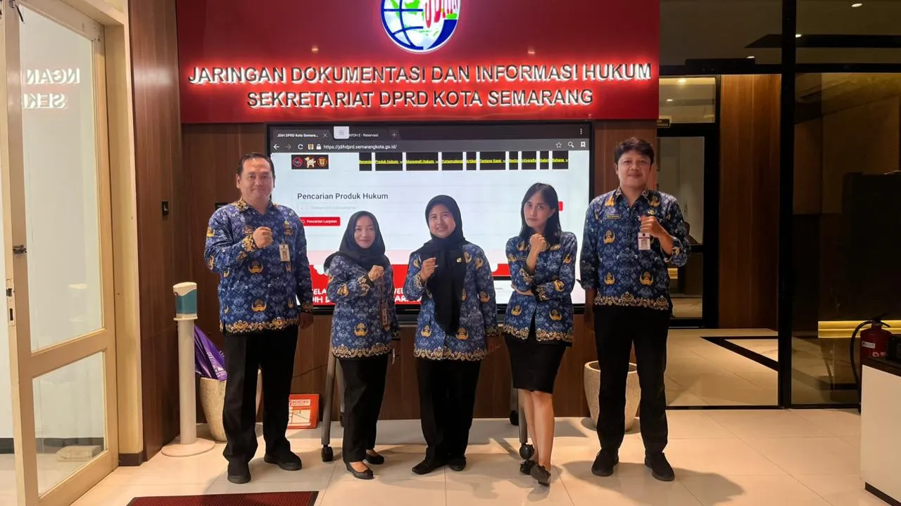Sekretariat DPRD Kota Salatiga Lakukan Studi Banding ke JDIH DPRD Kota Semarang, Fokus pada Inovasi Digital dan Indikator Penilaian JDIH 2025