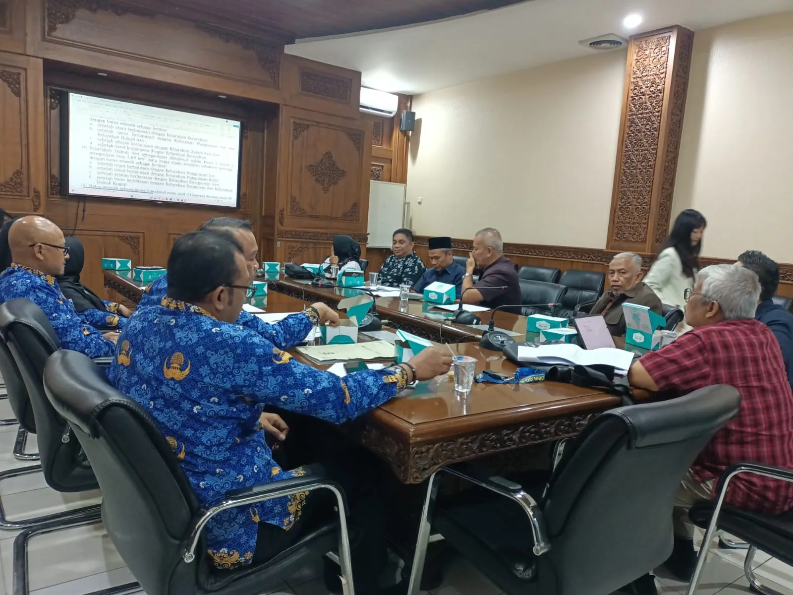 Rapat Finalisasi Pansus I DPRD Salatiga dan Tim Koordinasi Raperda Bahas Pemekaran Kelurahan Mangunsari dan Kelurahan Dukuh