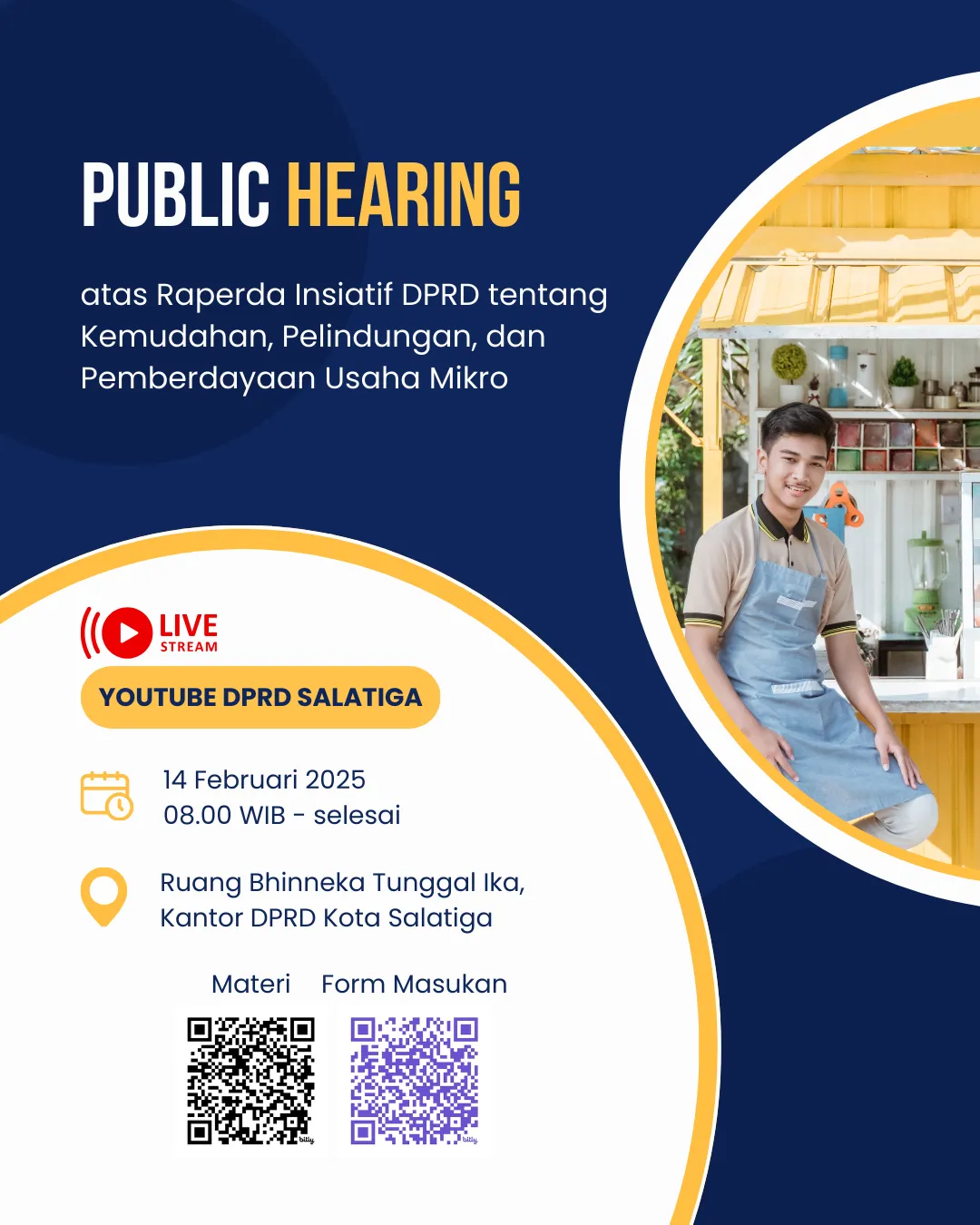 Public Hearing atas Raperda Inisiatif DPRD tentang Kemudahan, Perlindungan dan Pemberdayaan Usaha Mikro
