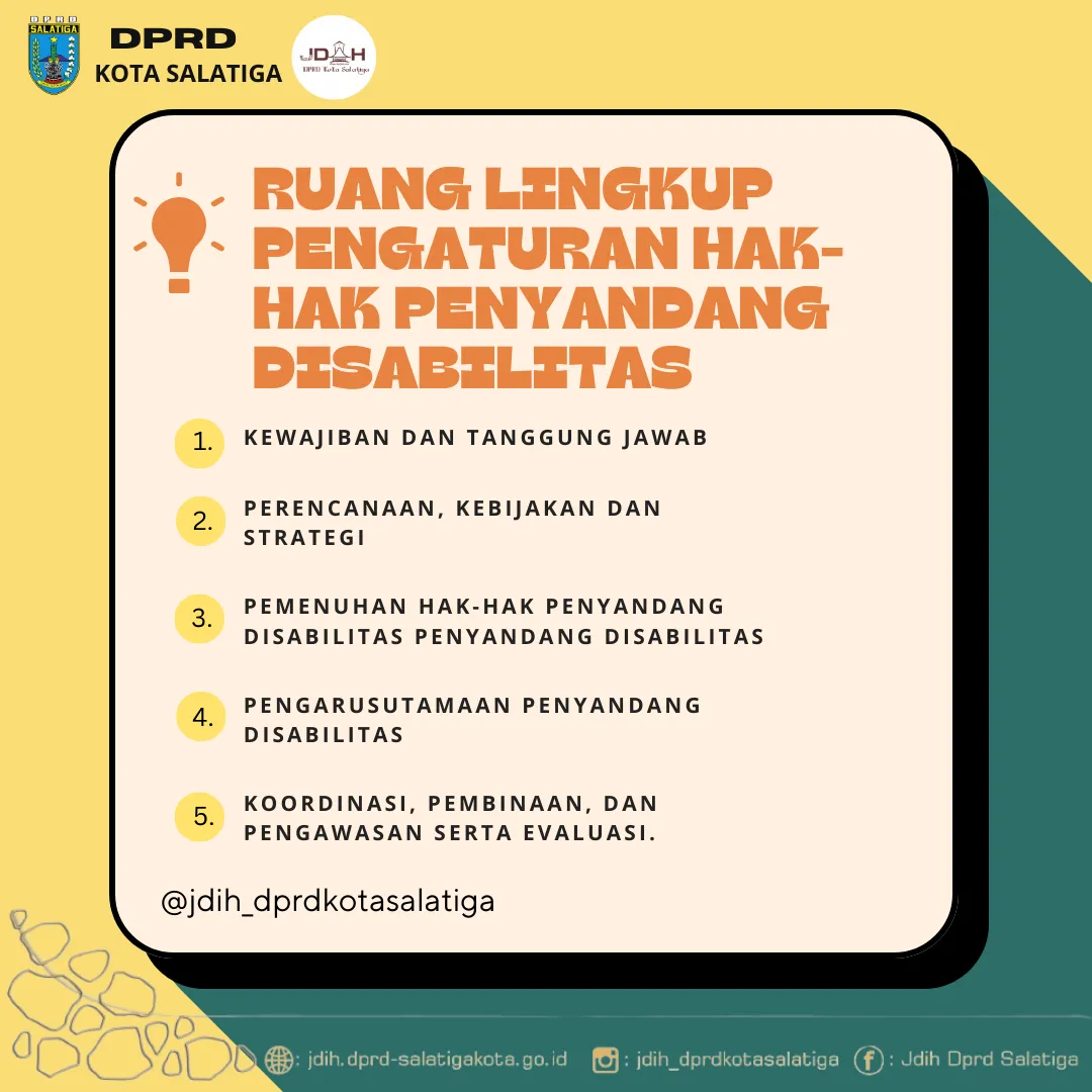 Infografis Peraturan Daerah tentang Pemenuhan Hak-hak Penyandang Disabilitas